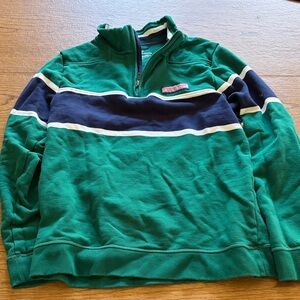 Boy's Quarter-Zip Vineyard Vines Shep Shirt Striped Pullover